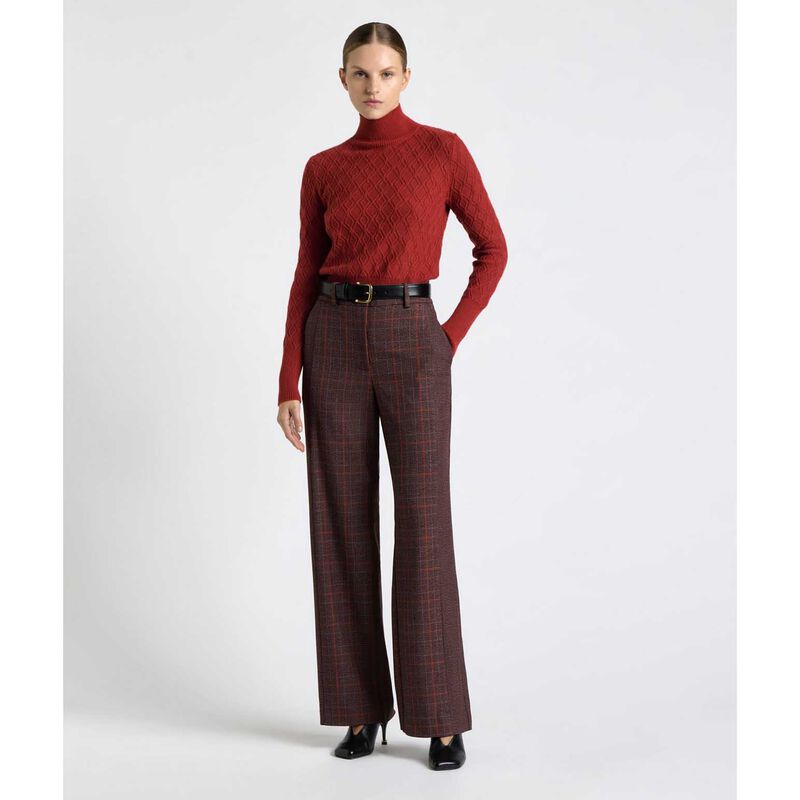 Cue Textured Funnel Neck Sweater image number 3